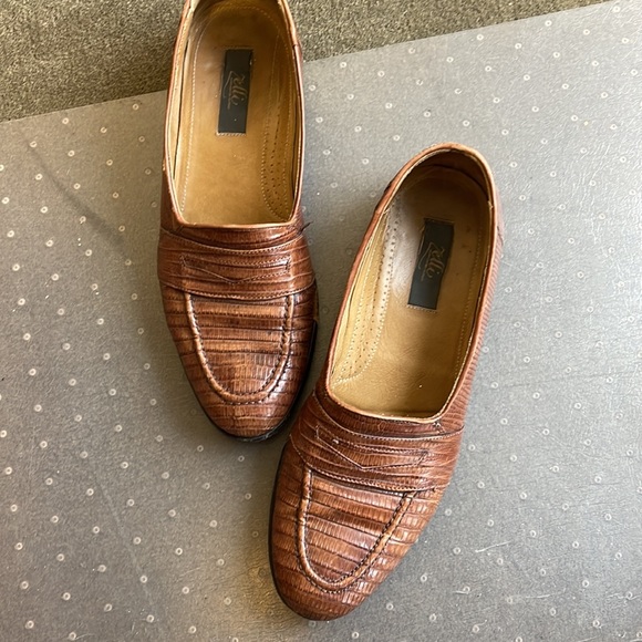 Zelli Italian lizard loafers. 11.5 very rare and cool shoe - Picture 3 of 4